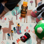 Veelkleurige Speelmat met Bosdieren