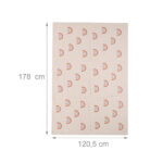 6 x Regenboog Puzzelmat in Roze