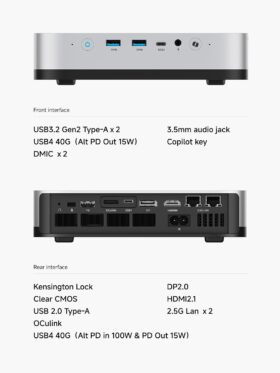 MINISFORUM AI X1 Pro Barebone Mini PC
