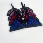 Set van 8 damesbh's met een trendy luipaarddesign