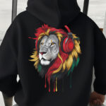 Lion Print Hooded Sweatshirt voor Heren & Dames