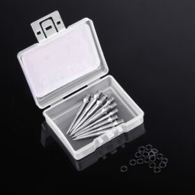 12 Stuks Stalen Darttips Met 20 Stuks Rubberen Ringen