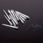 12 Stuks Stalen Darttips Met 20 Stuks Rubberen Ringen