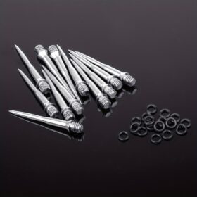 12 Stuks Stalen Darttips Met 20 Stuks Rubberen Ringen