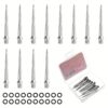 12 Stuks Stalen Darttips Met 20 Stuks Rubberen Ringen