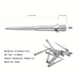 12 Stuks Stalen Darttips Met 20 Stuks Rubberen Ringen