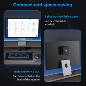 Mini PC AMD Ryzen 7 7730U (tot 4,5 GHz) 16GB DDR4 512GB SSD