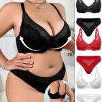 6-delig Dames Plus Size Sexy Lingerie Set