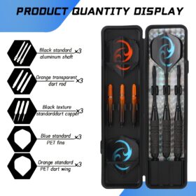 Een 24-gram ijzeren dartset