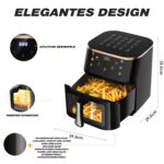 product-fancy-0f5c4b08-fb6b-448a-8c10-b1168ab864ed 10.5L Airfryer met Transparant Venster