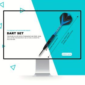 22 gram Trecynd Darts met Metalen Punt