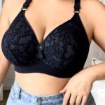 4 stuks kanten borduurwerk plus size bh