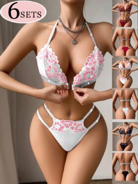 6 Sets Elegante Dameslingerie Sets