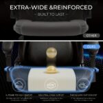 Gamingstoel in race-stijl met lendensteun en een gewichtscapaciteit van 181,44 kg