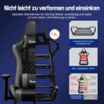 Een comfortabele gamingstoel met verstelbaar lendenkussen