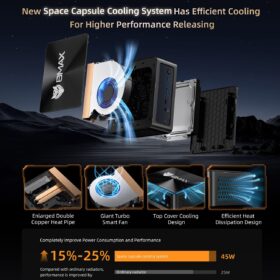 BMAX MINI PC met AMD Ryzen 7 5825U