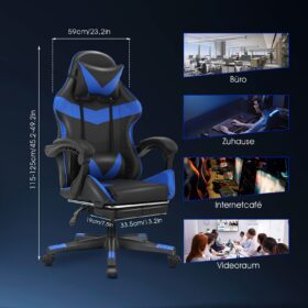 Gaming Stoel, Bureaustoel Uitgerust met Lendensteun