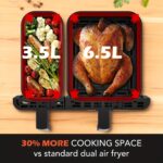 10L Luchtfriteuse-oven met dubbele mand