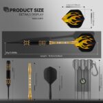 25g 1-delige koperen dartset met aluminium schacht en flight