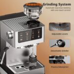 De 20Bar espressomachine is uitgerust met een conische molen