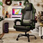 Een ergonomische gamingstoel met verstelbare rugleuning