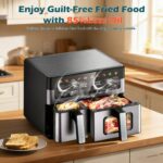 10L Luchtfriteuse-oven met dubbele mand