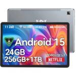 Xgody 4G LTE Tablet Android 15 met SIM en WiFi