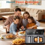 10L Luchtfriteuse-oven met dubbele mand