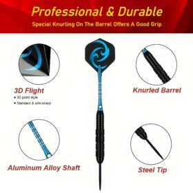 Stalen Dart Set, met 6 Professionele 24G Darts