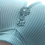 4-delige set plus size gestreepte en effen comfortabele bh's