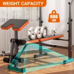 6-in-1 Verstelbare Gewichtbank met Squat Rack