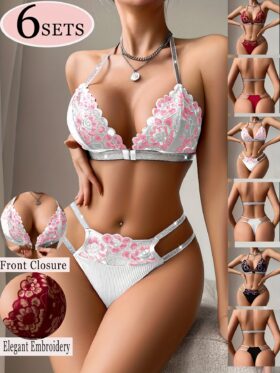 6 Sets Elegante Dameslingerie Sets