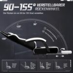 Gronfont Gamingstoel met Voetensteun, Schommelfunctie tot 155°