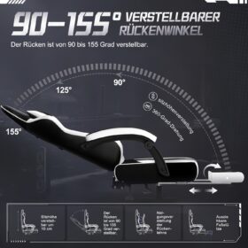 Gronfont Gamingstoel met Voetensteun, Schommelfunctie tot 155°