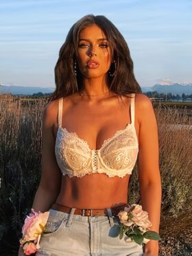 Set van drie damesbh's met beugel