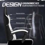 Gronfont Gamingstoel met Voetensteun, Schommelfunctie tot 155°