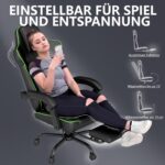 Een ergonomische gamingstoel met verstelbare rugleuning