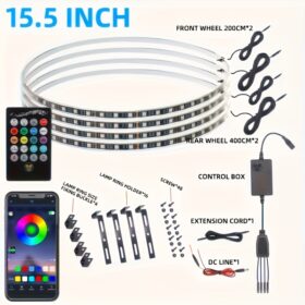 Een collectie van 15,5-inch wielnaafverlichting voor voertuigen