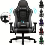 Een comfortabele gamingstoel met verstelbaar lendenkussen