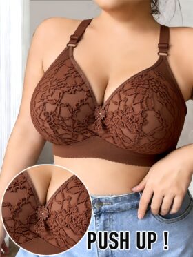 4 stuks kanten borduurwerk plus size bh