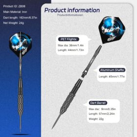 24g Harde Punt Darts Metalen Naalden