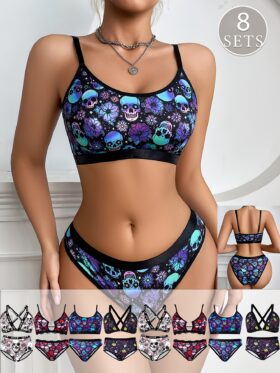 16-delige Gothic Sexy BH-set voor dames