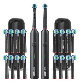 2-Pack USB-C Oplaadbare Elektrische Tandenborstel Reisetui