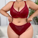 6-delig Dames Plus Size Sexy Lingerie Set