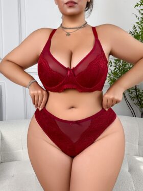 6-delig Dames Plus Size Sexy Lingerie Set