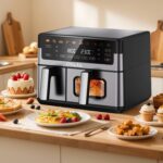 10L Luchtfriteuse-oven met dubbele mand