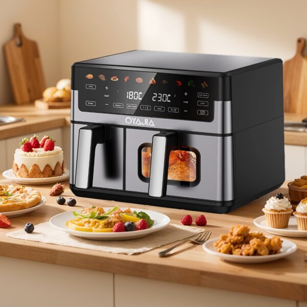 10L Luchtfriteuse-oven met dubbele mand