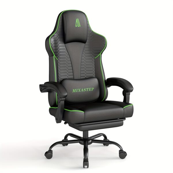 Een ergonomische gamingstoel met verstelbare rugleuning
