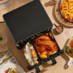 10L Luchtfriteuse-oven met dubbele mand