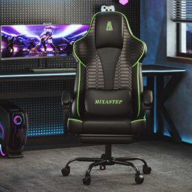 Een ergonomische gamingstoel met verstelbare rugleuning